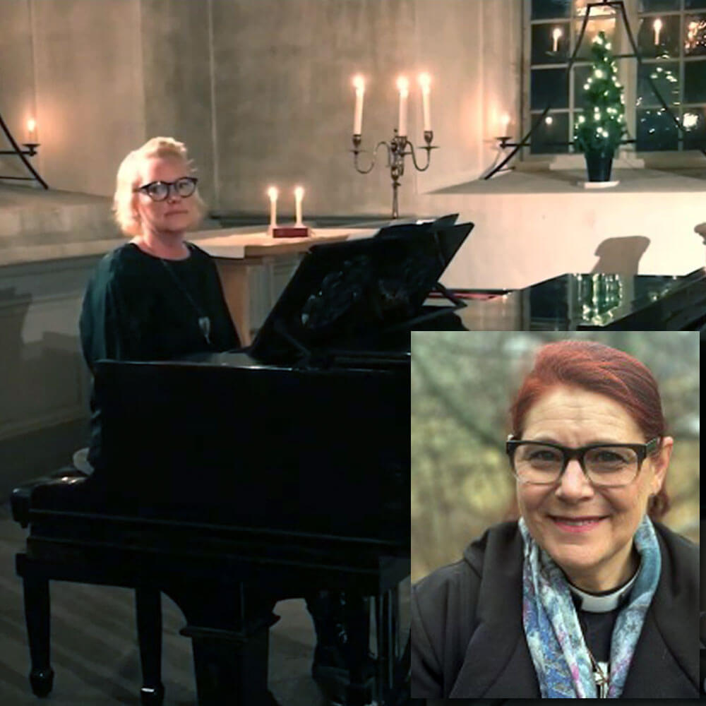 Kyrkomusiker Annika Svärd och församlingsherde Anna Ortner, Väddö församling.