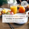 Freija nätverksträff morgon, tors-dag 14 november kl. 08-09 på Café Maison, Norrtälje