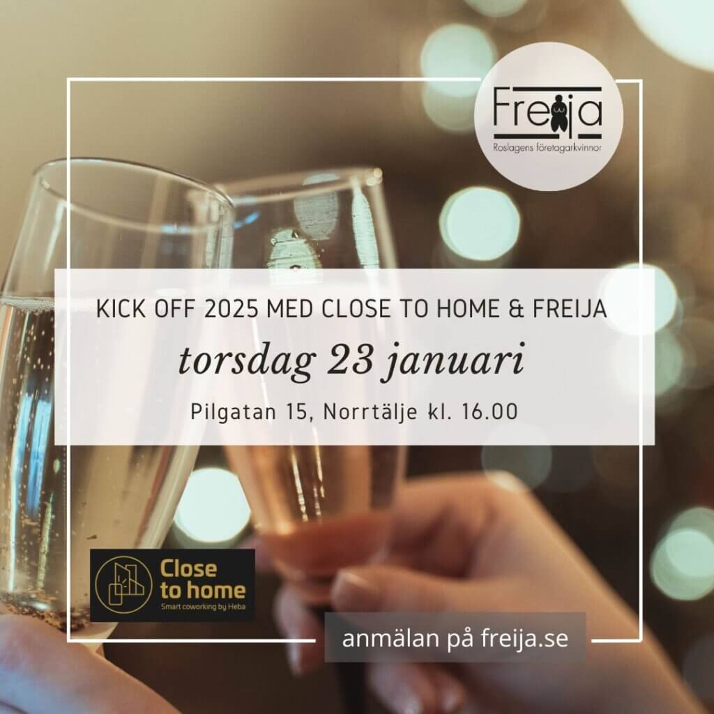 Kick off med Close to home och Freija torsdagen 23 januari kl. 16 på Pilgatan 15 i Norrtälje