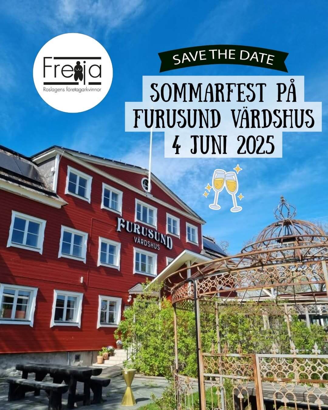 Sommarfest på Furusunds Värdshus för Freijas medlemmar