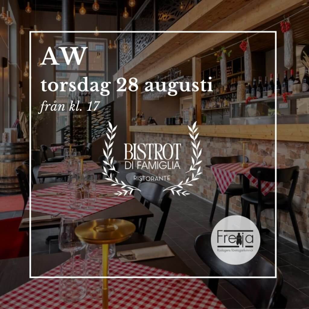 AW på Bistrot di famiglia 28 augusti 2025