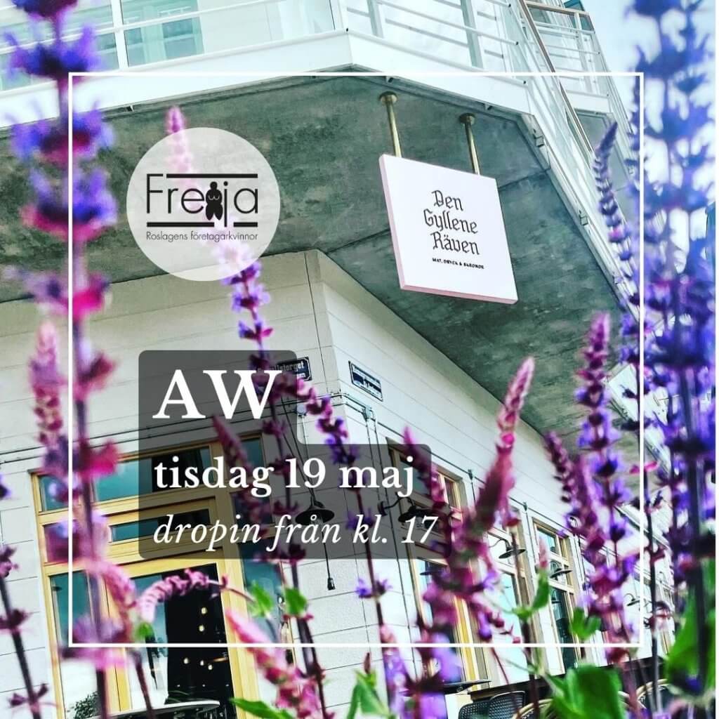 AW tisdagen 19 maj på Den Gyllene Räven