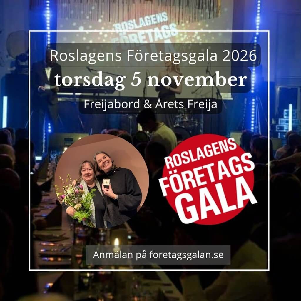 Roslagens Företagsgala 2026, torsdagen 5/11