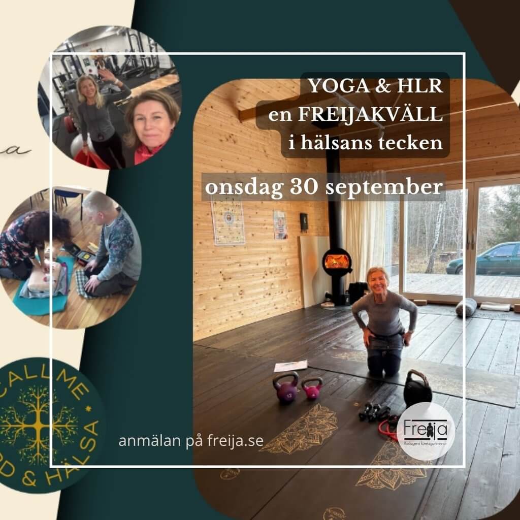 YOGA & HLR en FREIJAKVÄLL i hälsans tecken 30/9