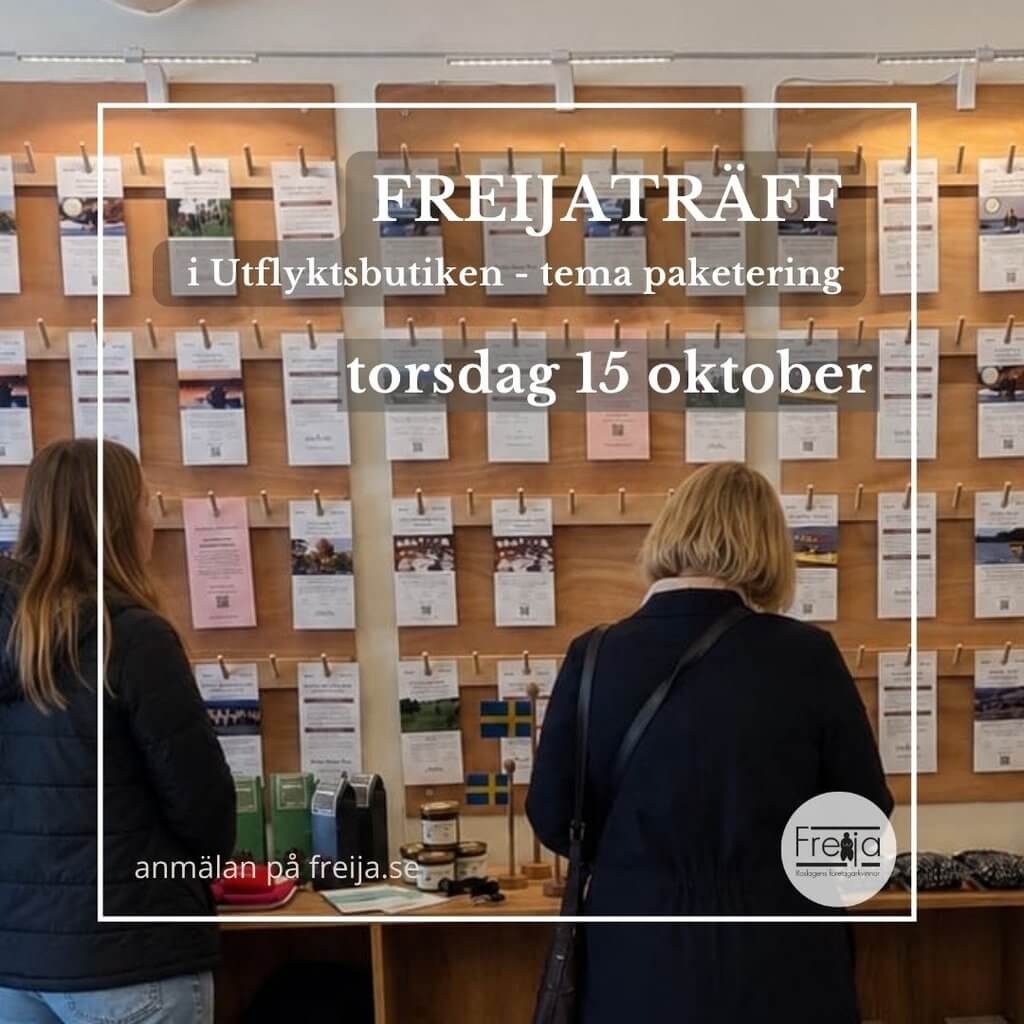 Freijaträff i Utflyktsbutiken – tema paketering 15/10